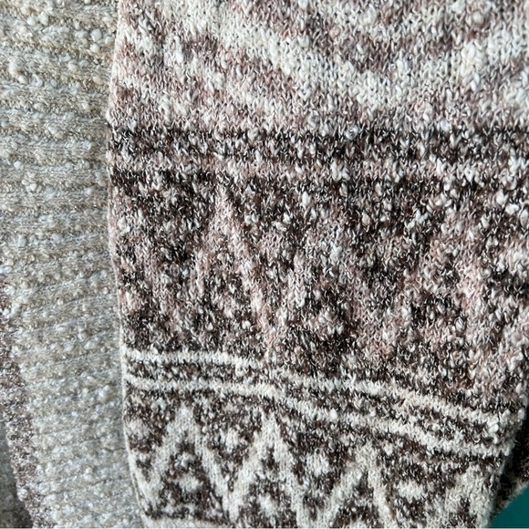 JOIE Duster Cardigan Sweater Long Western Tribal Southwestern Wool Blend LARGE - Picture 2 of 7